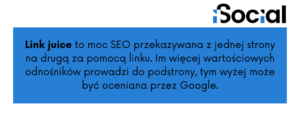 Definicja pojęcia "Link Juice"